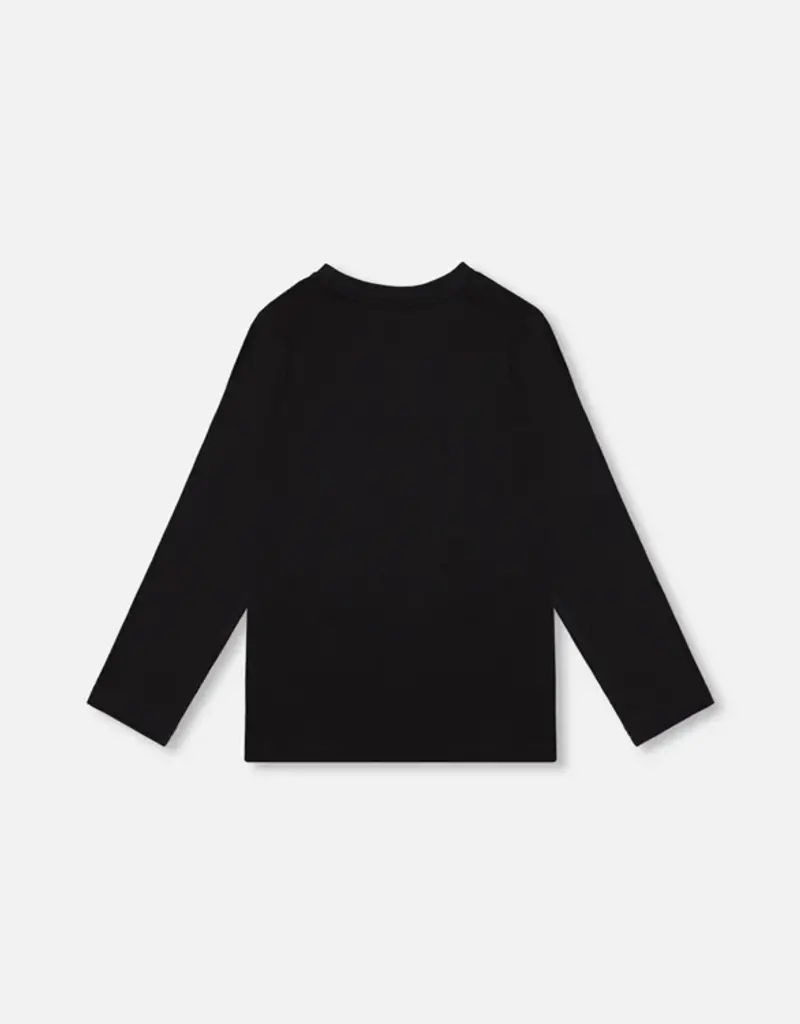 Deux par Deux L/S Tee w/ Deer Applique