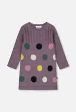 Deux par Deux Dust Knit Dress w/Dots