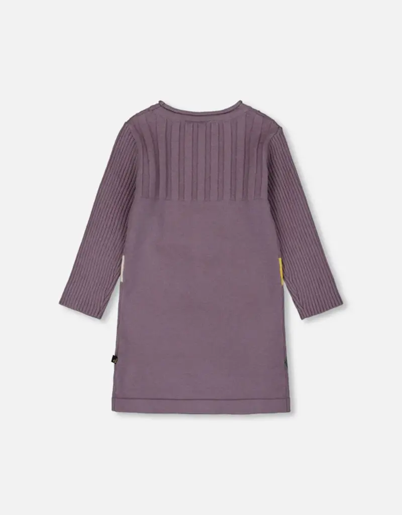 Deux par Deux Dust Knit Dress w/Dots