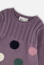 Deux par Deux Dust Knit Dress w/Dots