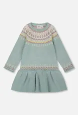Deux par Deux Jadeite Dress w/Jacquard