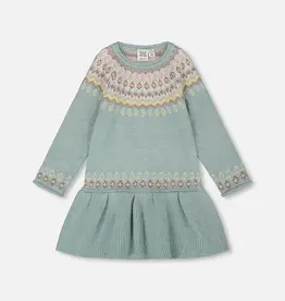 Deux par Deux SALE Jadeite Dress w/Jacquard