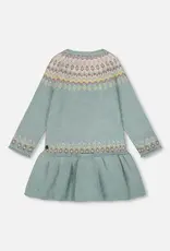 Deux par Deux Jadeite Dress w/Jacquard