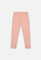 Deux par Deux Organic Cotton Leggings Dusty Pink w/Unicorn Print
