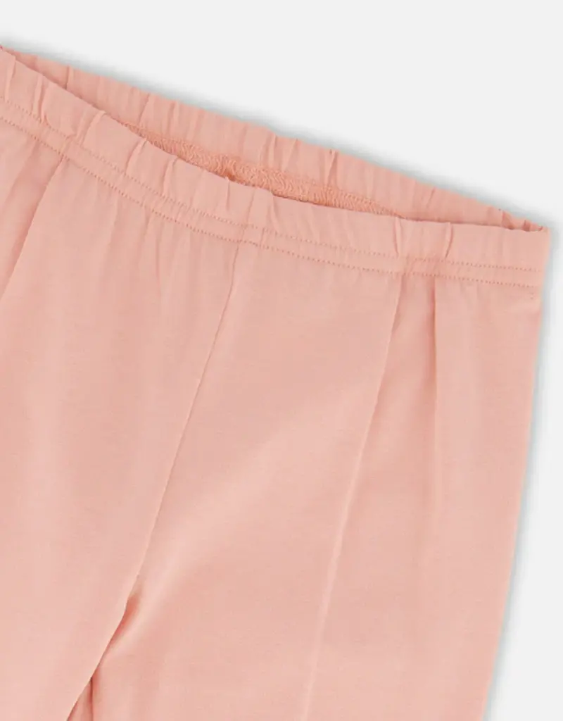 Deux par Deux Organic Cotton Leggings Dusty Pink w/Unicorn Print