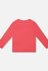 Deux par Deux Organic Cotton T-Shirt Red w/Mini Apples