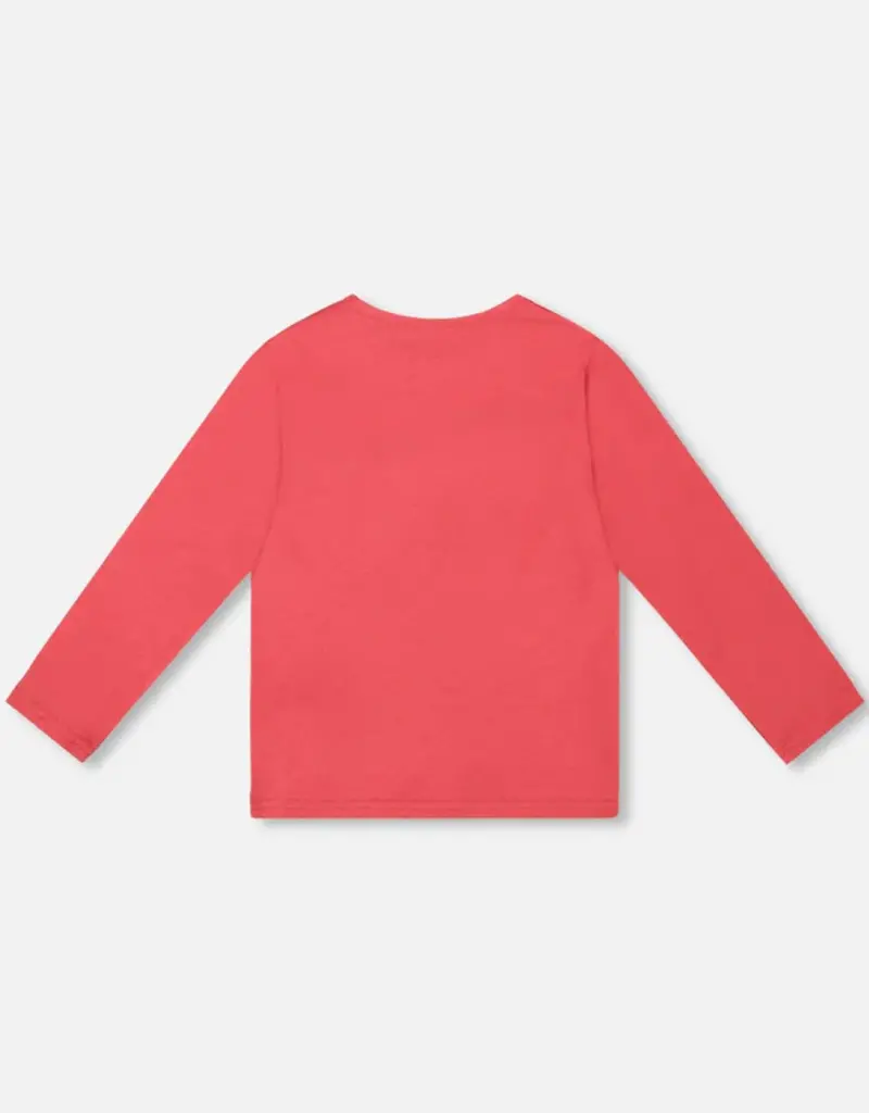 Deux par Deux Organic Cotton T-Shirt Red w/Mini Apples