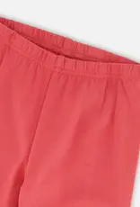 Deux par Deux Organic Cotton Leggings Red w/Apples