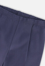 Deux par Deux Organic Cotton Leggings Navy Blue w/Hearts
