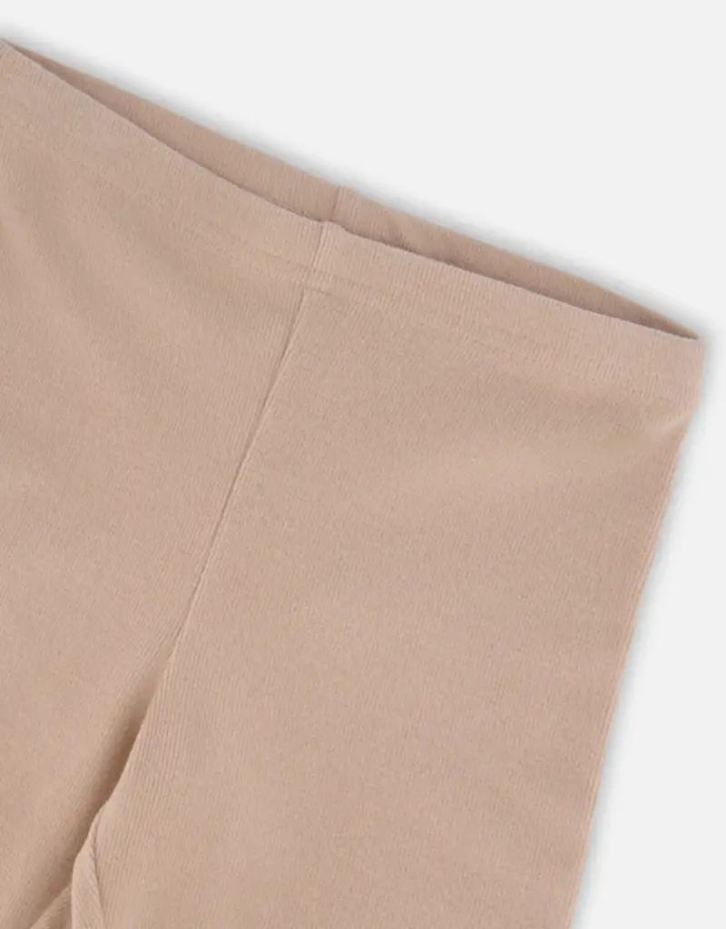 Deux par Deux Super Soft Ribbed Leggings Light Caramel