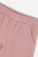 Deux par Deux Waffle Flare Leg Pants Dusty Pink