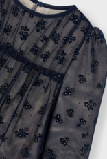 Mayoral Navy Tulle Printed Dress