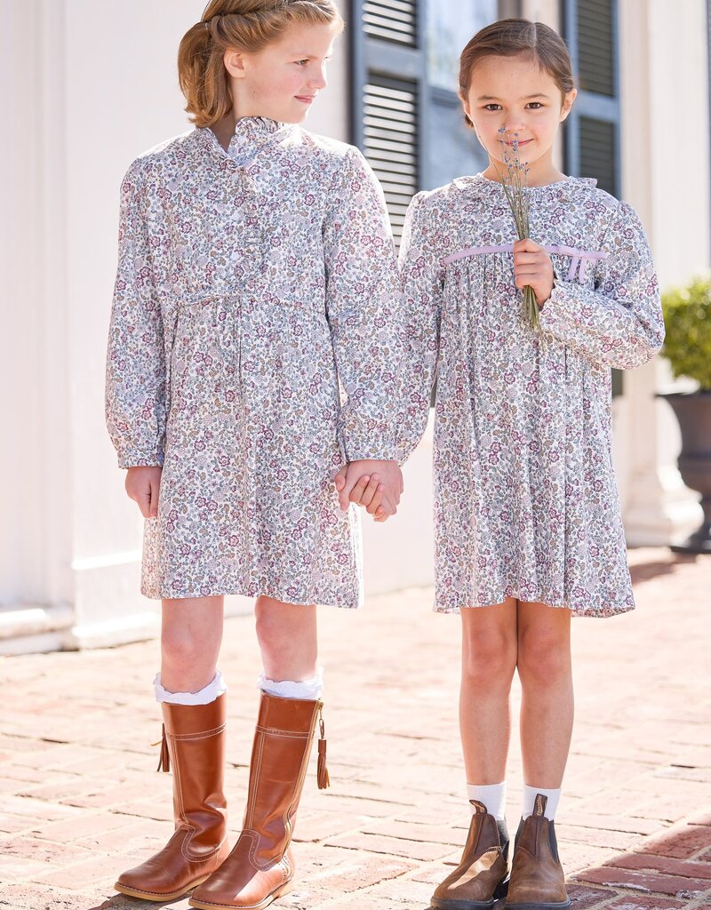 Little English Ruffled Shirt Dress Margaux Floral