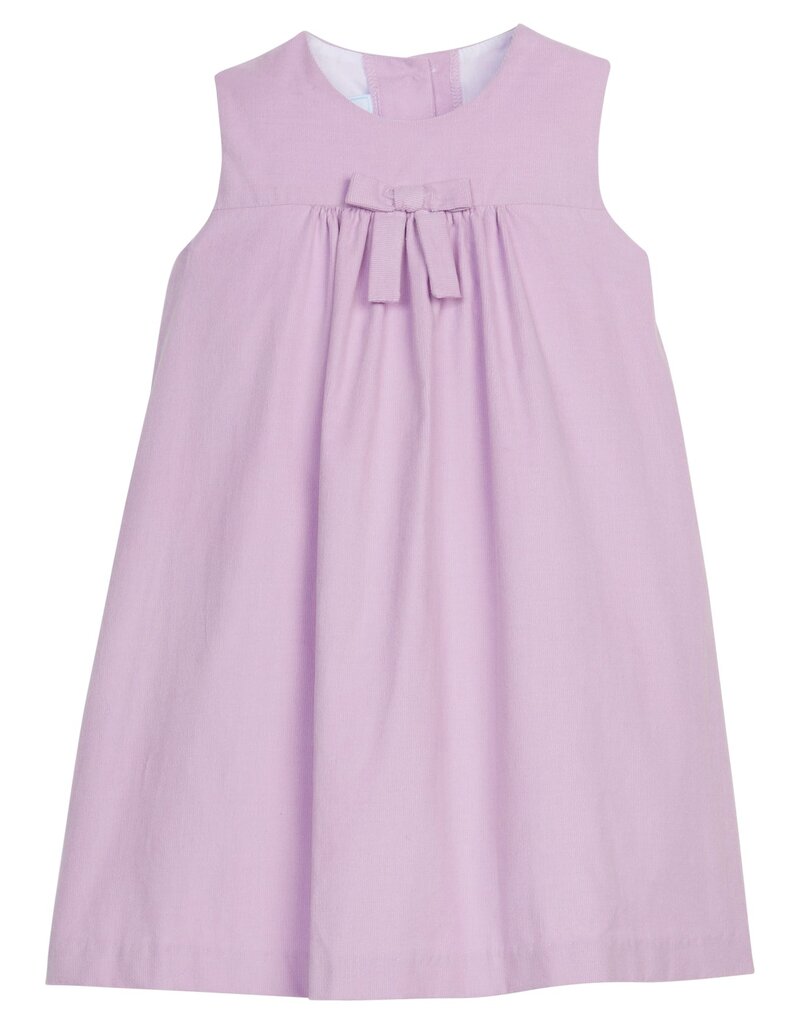 Little English Pleated Bow Jumper Lavender Corduroy