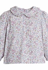 Little English Ruffled Peter Pan Blouse Margaux Floral