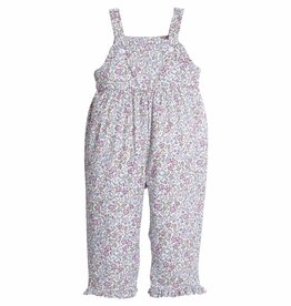 Little English Ruffled Overall Margaux Floral