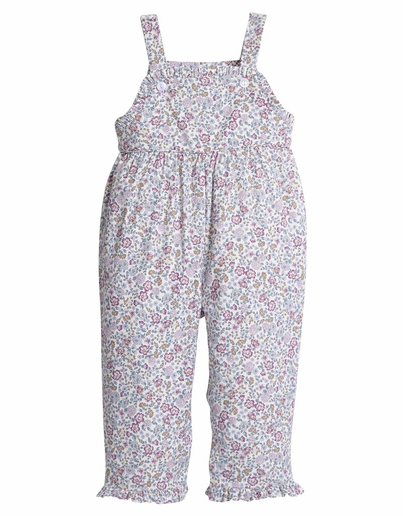 Little English Ruffled Overall Margaux Floral