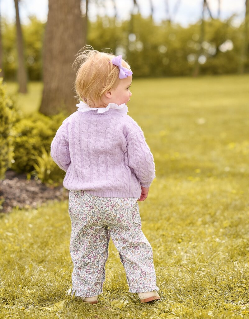 Little English Ruffled Overall Margaux Floral
