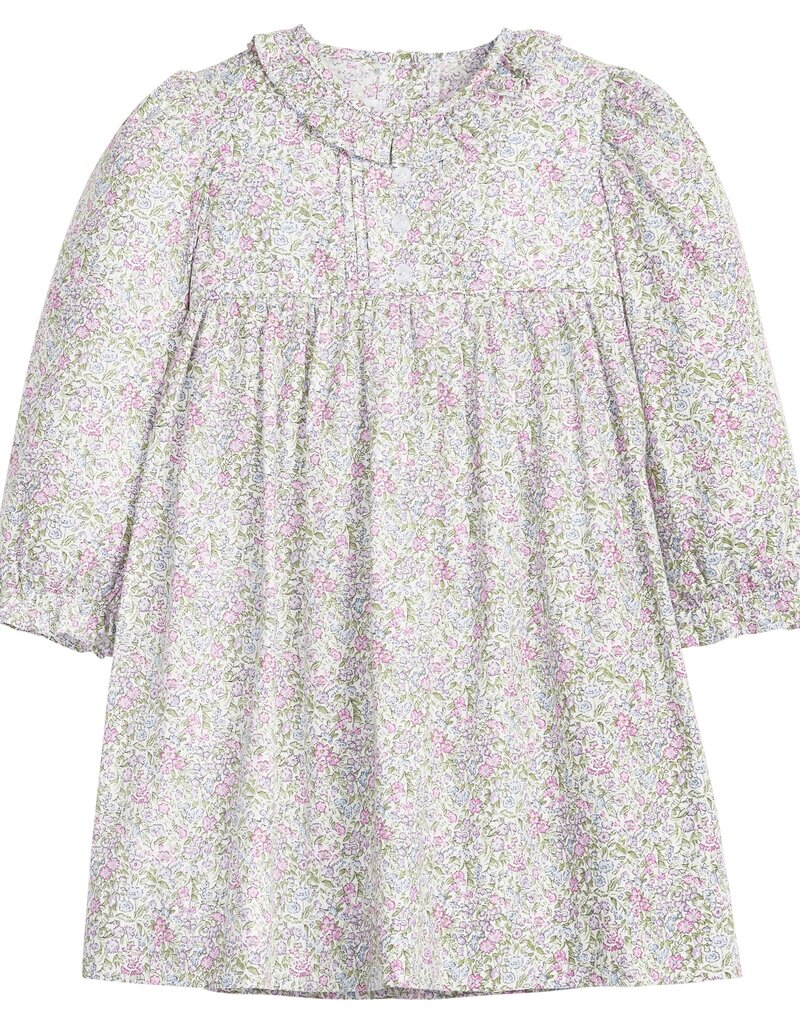 Little English Pleated Caroline Dress Lavender Gables Floral
