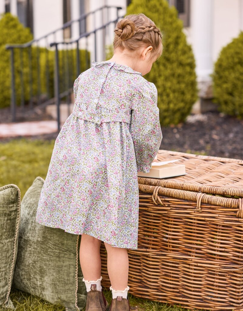 Little English Pleated Caroline Dress Lavender Gables Floral