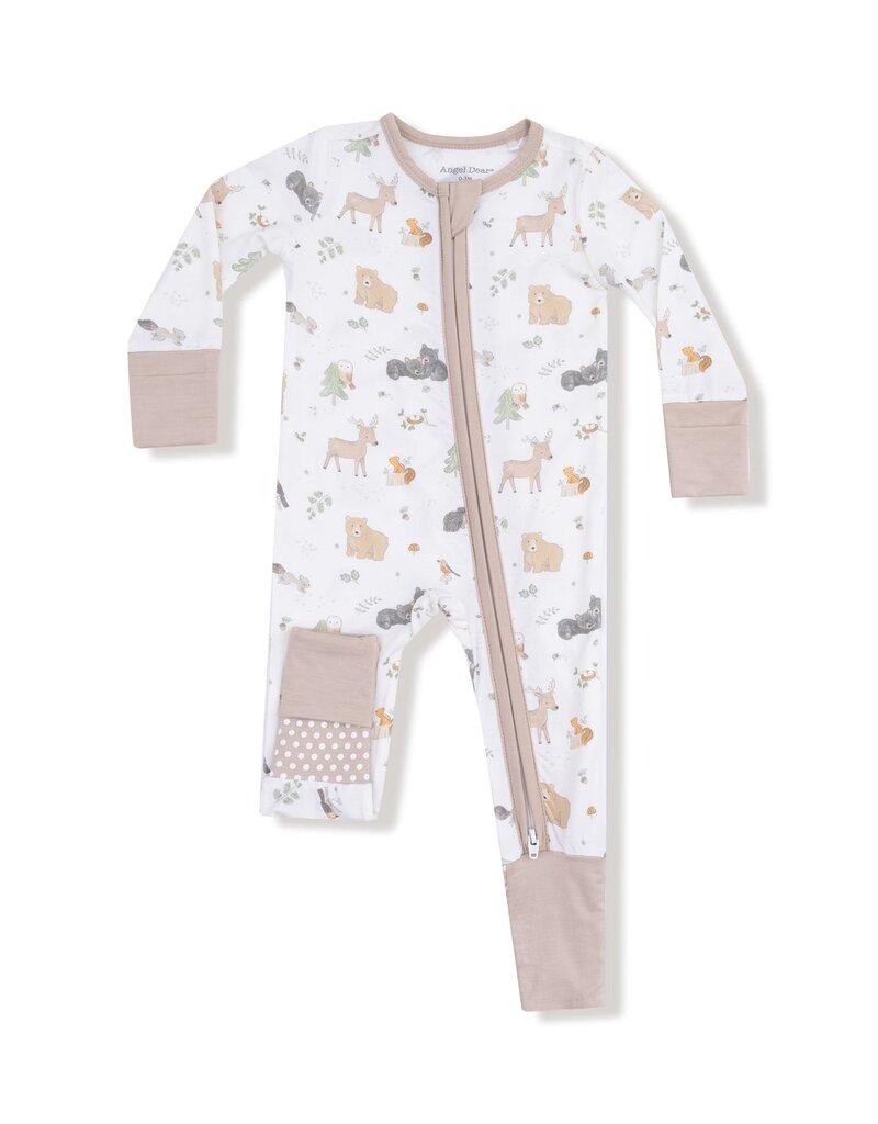 Angel Dear Woodland Babies 2 Way Zipper Romper