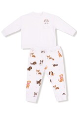 Angel Dear Best Friend Pink Sweatshirt w/Embr Dog Pocket Jogger