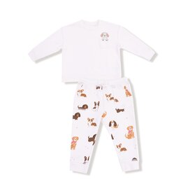 Angel Dear Best Friend Pink Sweatshirt w/Embr Dog Pocket Jogger