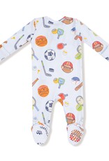 Angel Dear Sports Ball Friends 2 Way Zipper Footie Blue