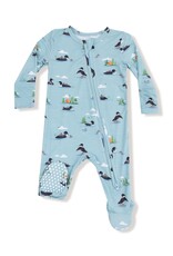 Angel Dear Loons 2 Way Zipper Footie Cloud Blue