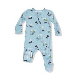 Angel Dear Loons 2 Way Zipper Footie Cloud Blue