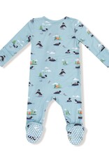 Angel Dear Loons 2 Way Zipper Footie Cloud Blue