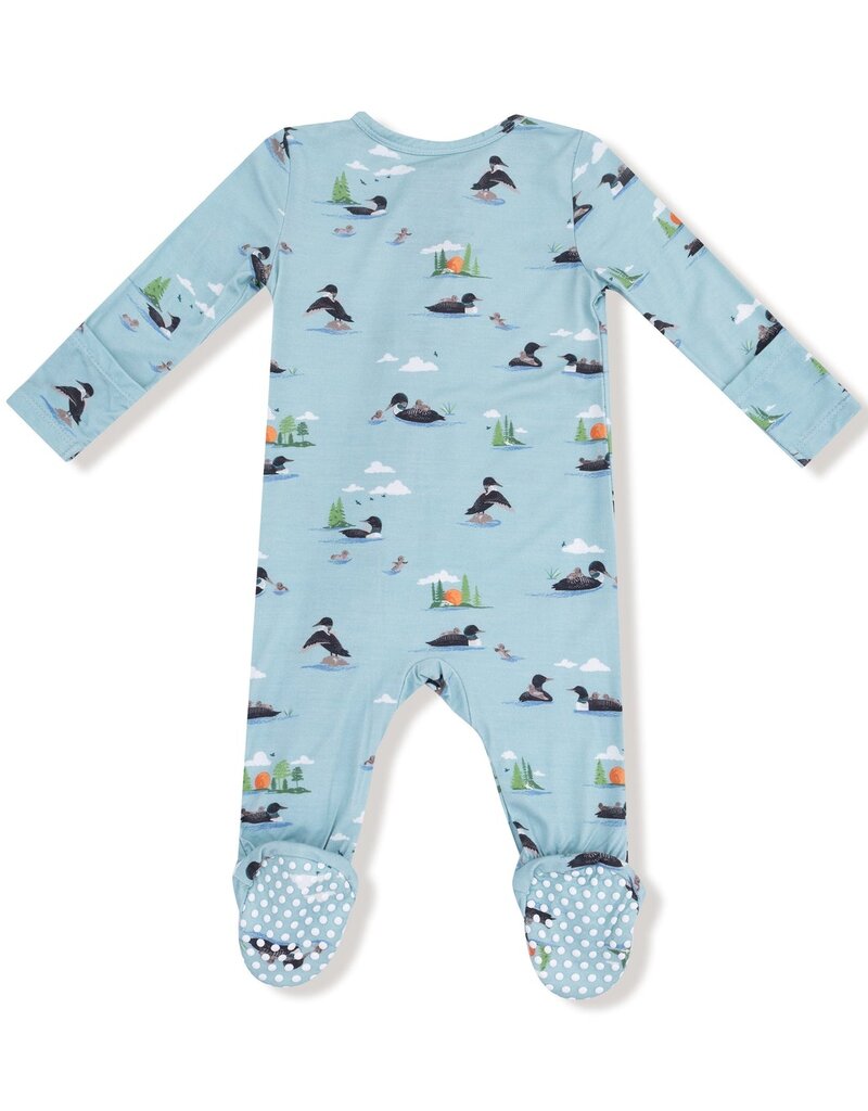 Angel Dear Loons 2 Way Zipper Footie Cloud Blue
