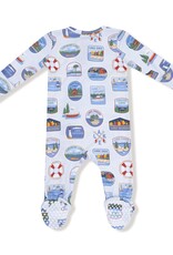 Angel Dear Lake Stickers 2 Way Zipper Footie