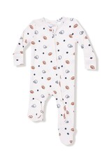 Angel Dear Footballs and Stars  2 Way Zipper Footie