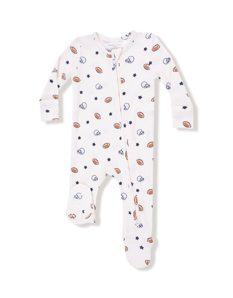 Angel Dear Footballs and Stars  2 Way Zipper Footie