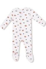 Angel Dear Footballs and Stars  2 Way Zipper Footie