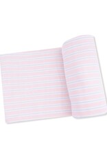 Angel Dear Multi Stripe Pink Swaddle Blanket 45x45