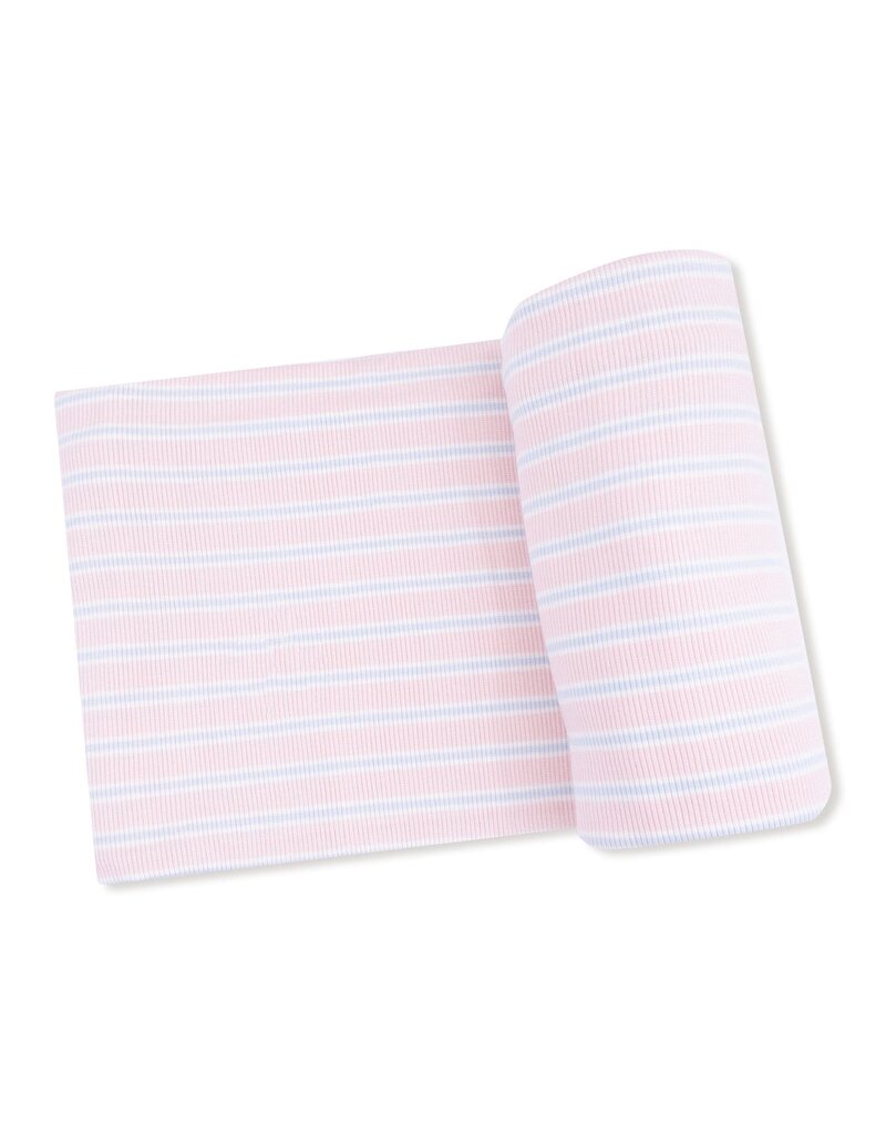 Angel Dear Multi Stripe Pink Swaddle Blanket 45x45