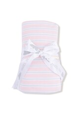 Angel Dear Multi Stripe Pink Swaddle Blanket 45x45