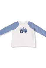 Angel Dear Mini Tractors Raglan Sweatshirt w/Terry Applique Jogger