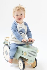 Angel Dear Mini Tractors Raglan Sweatshirt w/Terry Applique Jogger