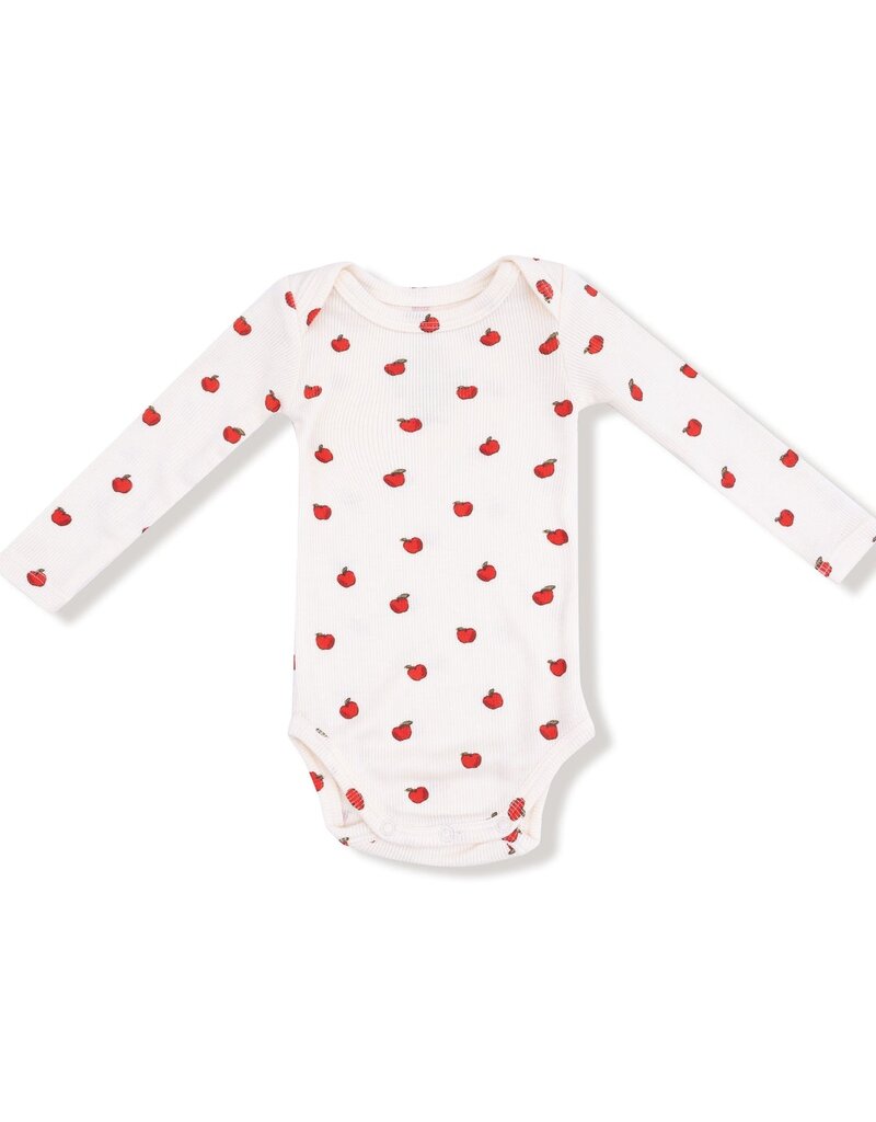 Angel Dear Tiny Apples Lap Shoulder Bodysuit