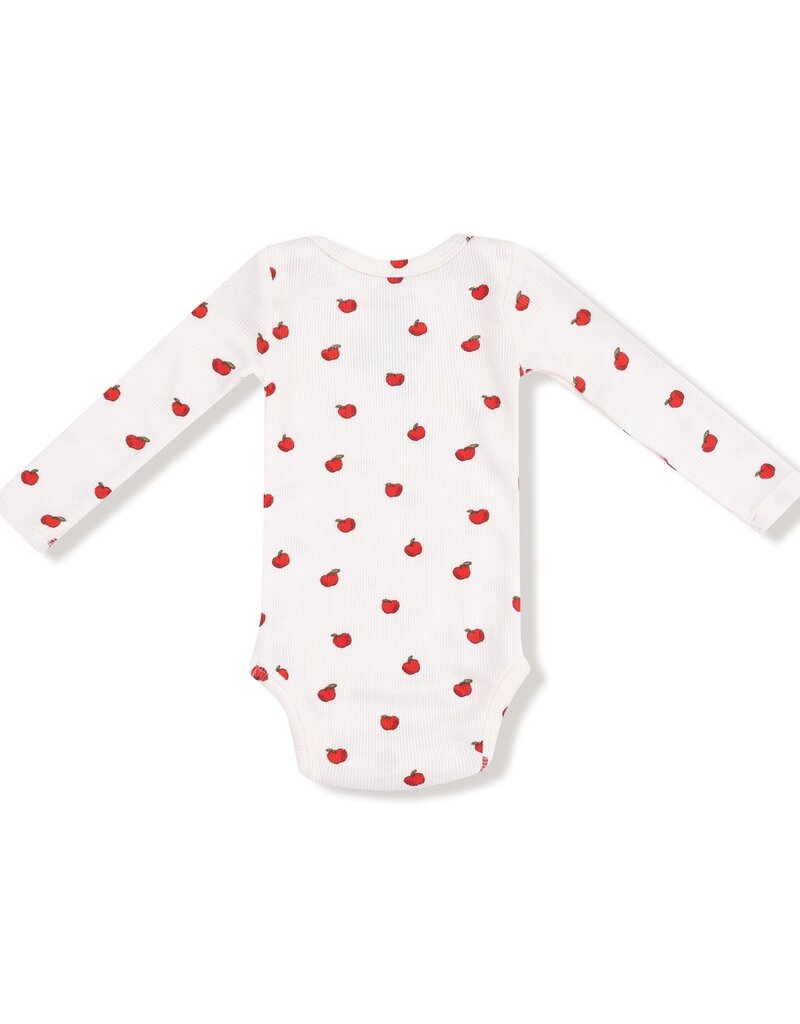 Angel Dear Tiny Apples Lap Shoulder Bodysuit