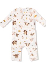 Angel Dear Vintage Baby Farm Animals Uni Romper