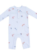 Angel Dear Fly Fishing Lures Uni Romper Blue