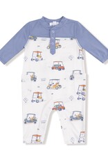 Angel Dear Zooming Golf Carts Romper w/Contrast Sleeves