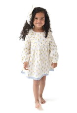 Angel Dear Western Sunflower Dress w/Eyelet Trim RIbbed Legging