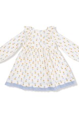 Angel Dear Western Sunflower Dress w/Eyelet Trim RIbbed Legging