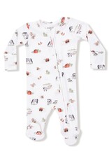 Angel Dear Little Farm 2 Way Zipper Footie