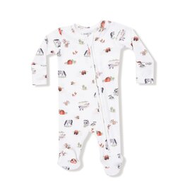 Angel Dear Little Farm 2 Way Zipper Footie